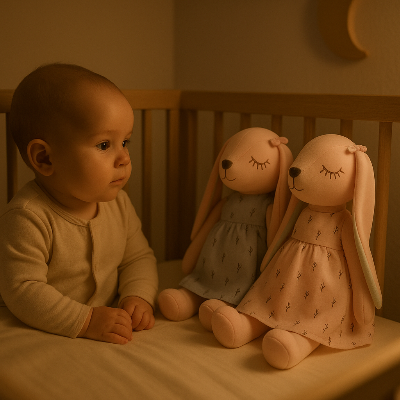 Doudou-lapin-bleu-et-rose-rassurant