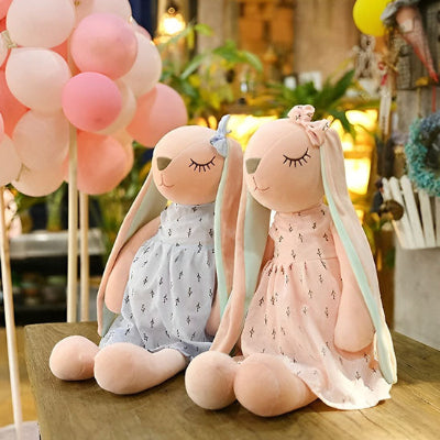 Doudou-lapin-jumelle