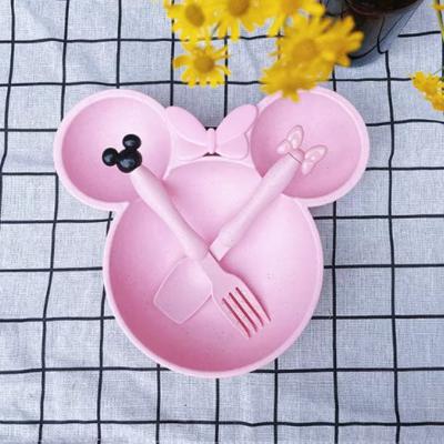 assiette-bebe-souris-rose