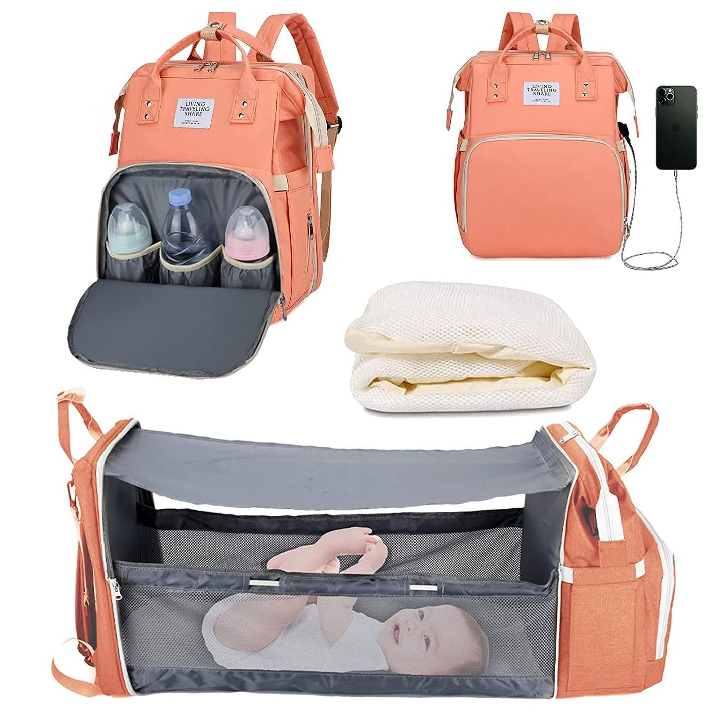 Sac à langer portatif | Berceau de voyage BabyNappy™ - Boutique nouvelle famille