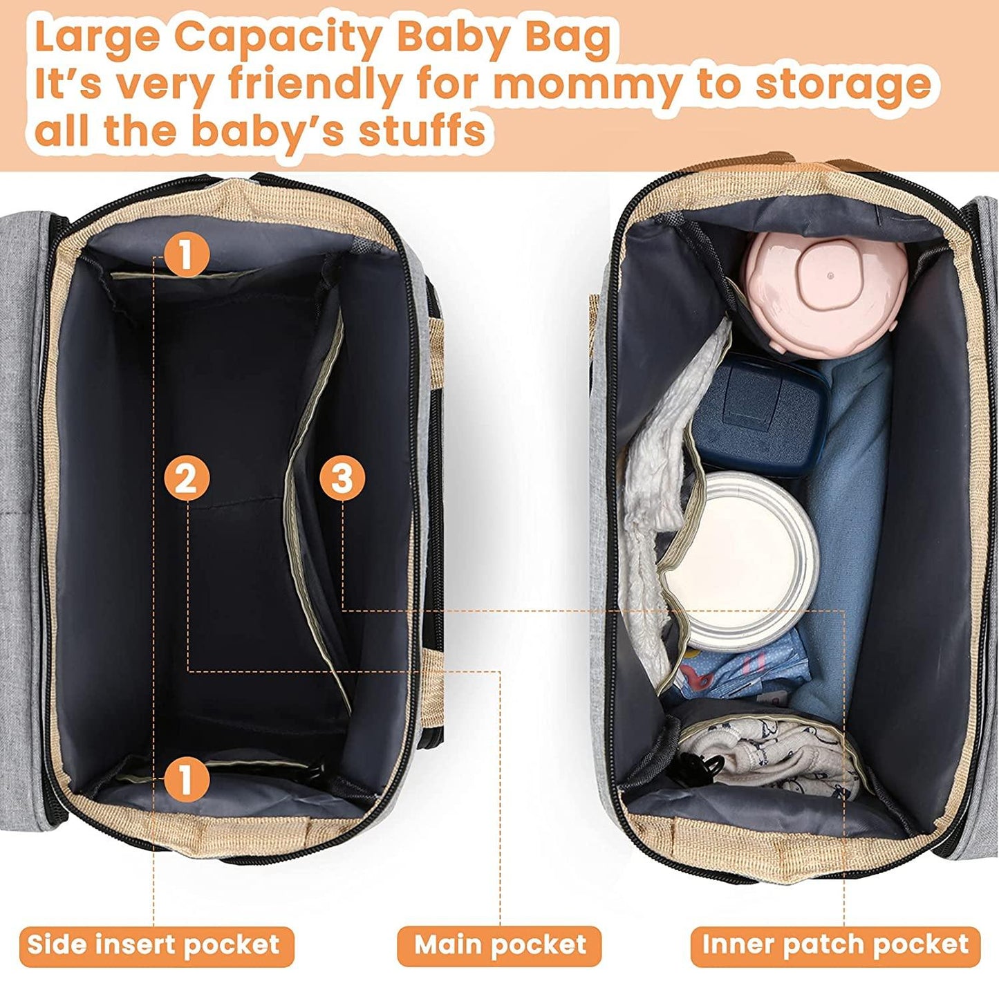 Sac à langer portatif | Berceau de voyage BabyNappy™ - Boutique nouvelle famille