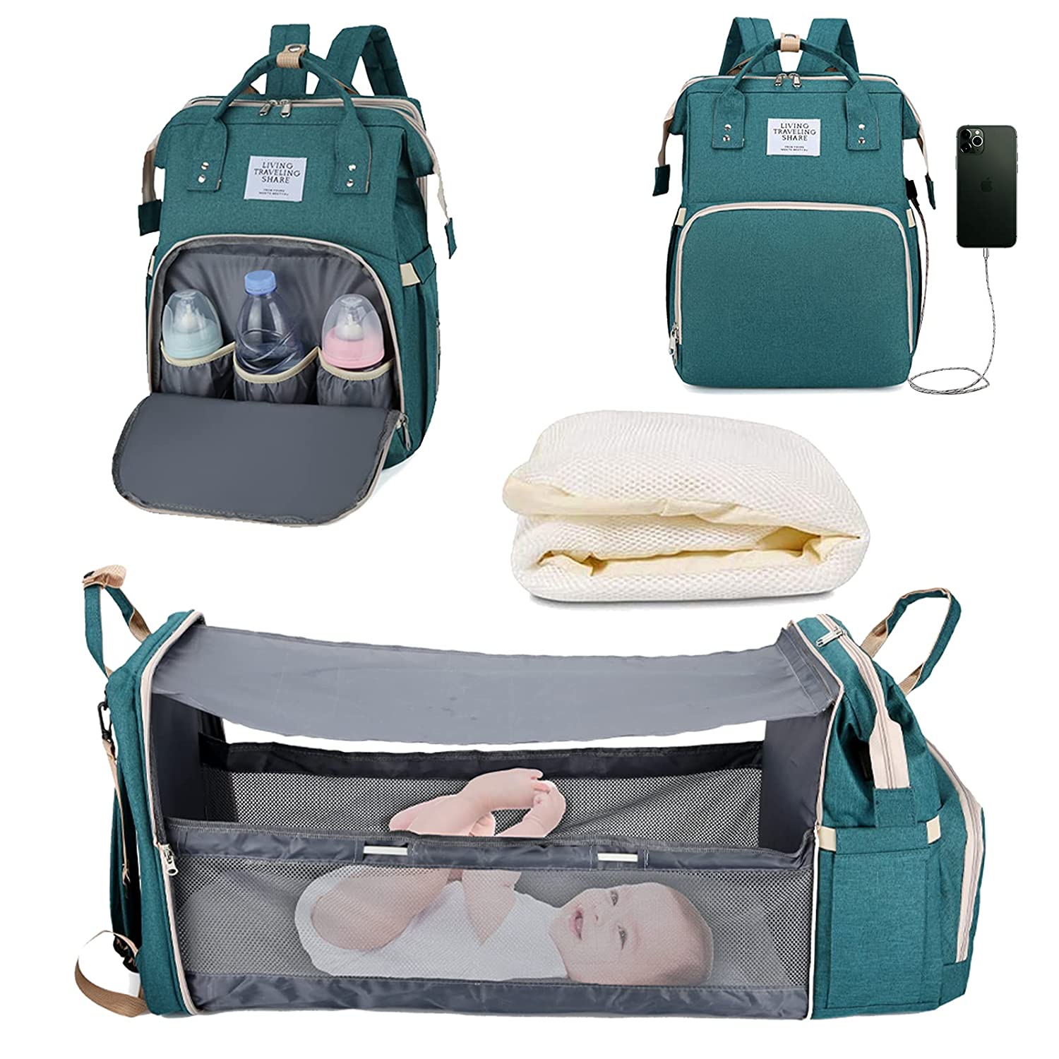 Sac à langer portatif | Berceau de voyage BabyNappy™ - Boutique nouvelle famille