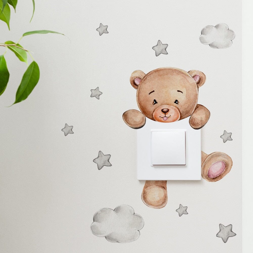 Stickybear™ - Sticker ourson décoratif | Chambre d'enfants - Boutique nouvelle famille