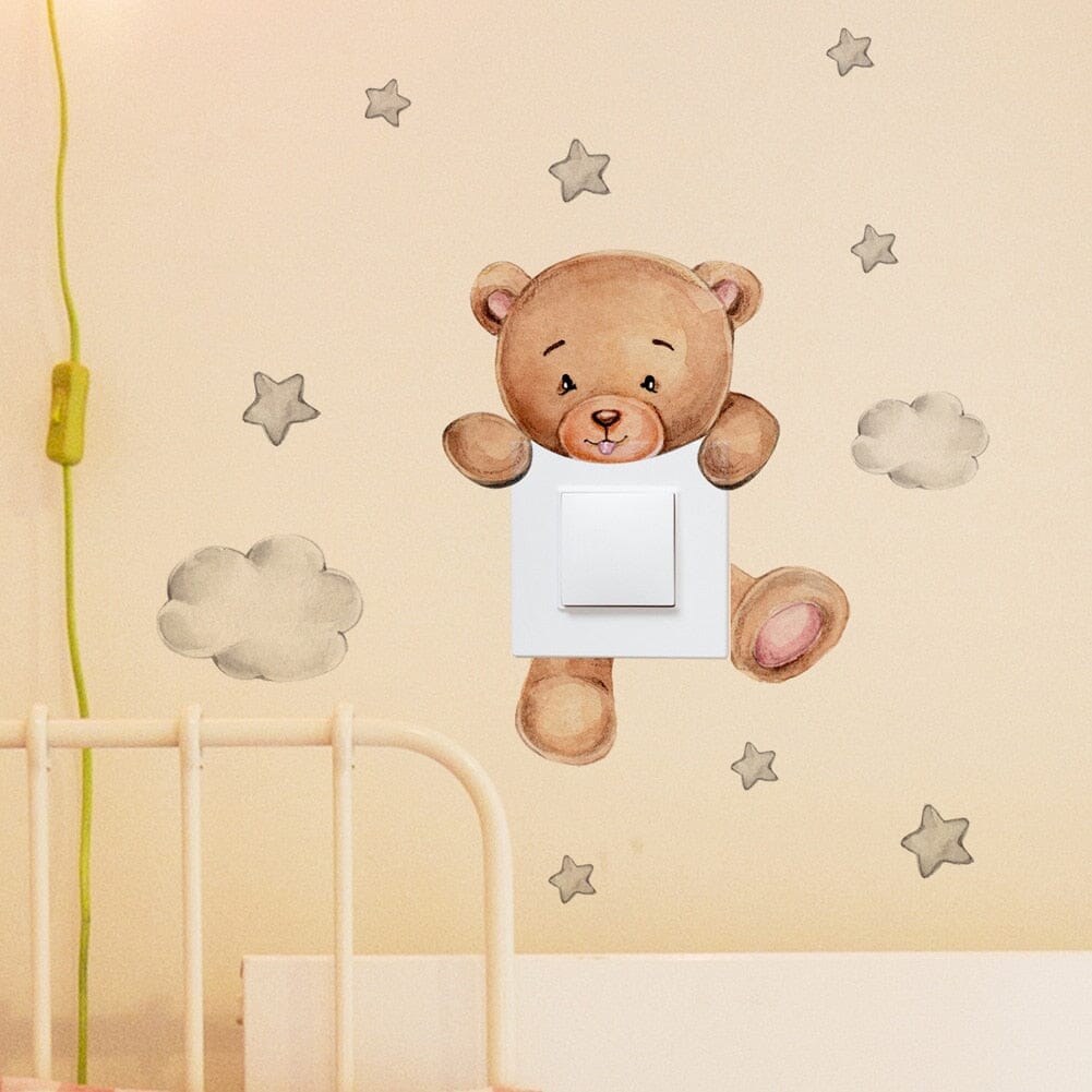 Stickybear™ - Sticker ourson décoratif | Chambre d'enfants - Boutique nouvelle famille