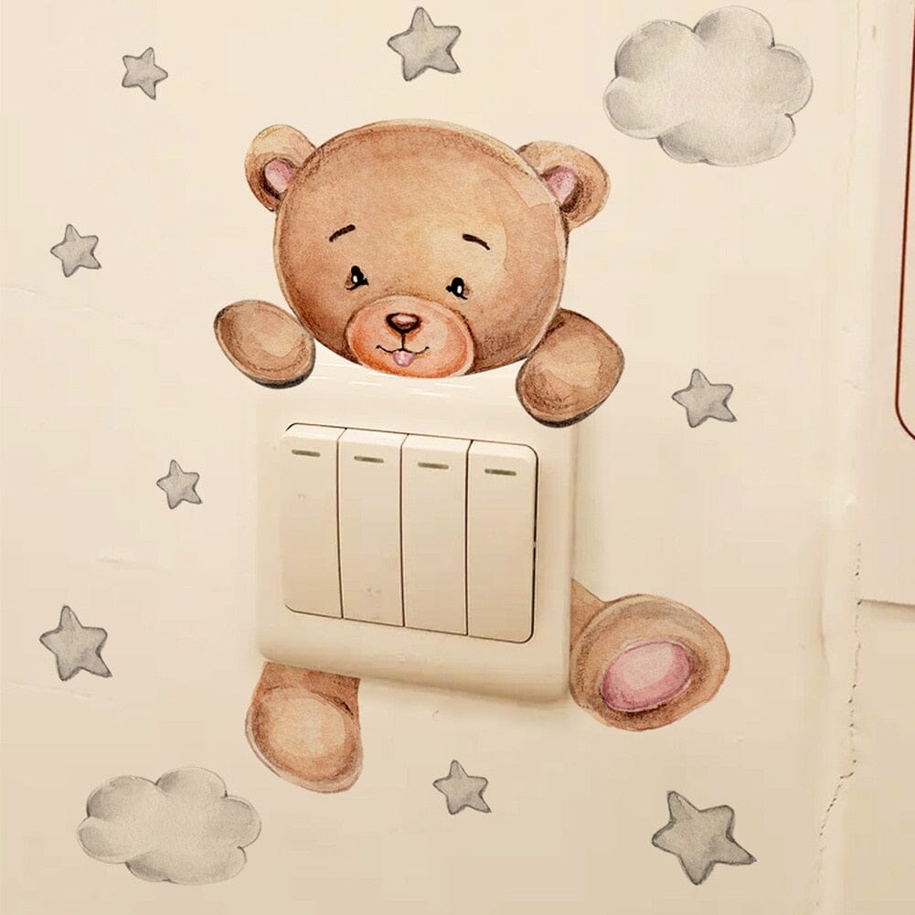 Stickybear™ - Sticker ourson décoratif | Chambre d'enfants - Boutique nouvelle famille