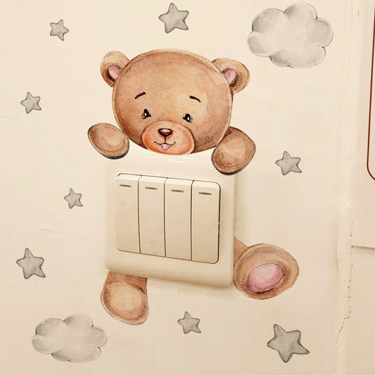 Stickybear™ - Sticker ourson décoratif | Chambre d'enfants - Boutique nouvelle famille