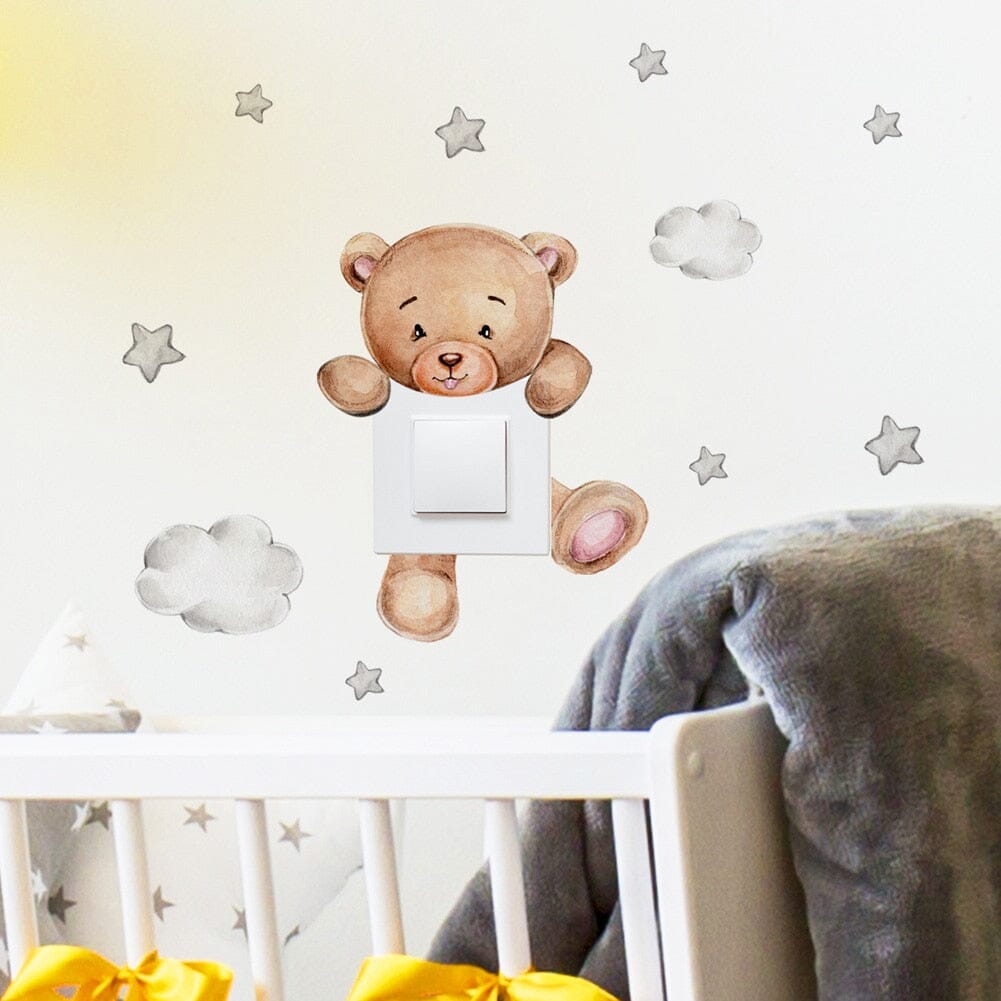 Stickybear™ - Sticker ourson décoratif | Chambre d'enfants - Boutique nouvelle famille