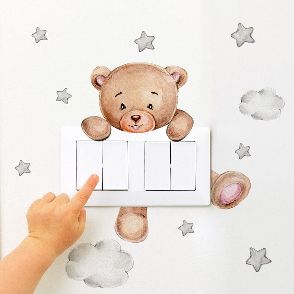 Stickybear™ - Sticker ourson décoratif | Chambre d'enfants - Boutique nouvelle famille