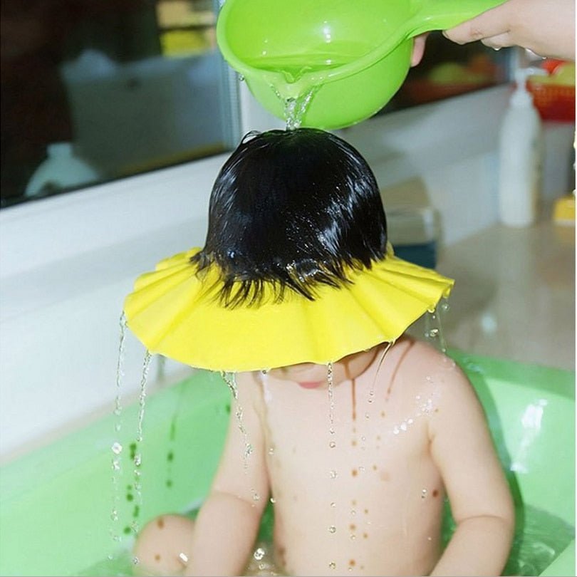 Visière chapeau pour douche bébé I ShampooCap™ - Boutique nouvelle famille